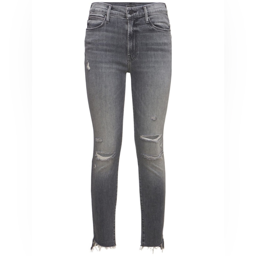 Mother The Stunner Zip Ankle Step Fray in Unstitched In The Dark